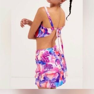 NWT $313 revolve for Love & Lemons Colorful Floral Two-Piece Set